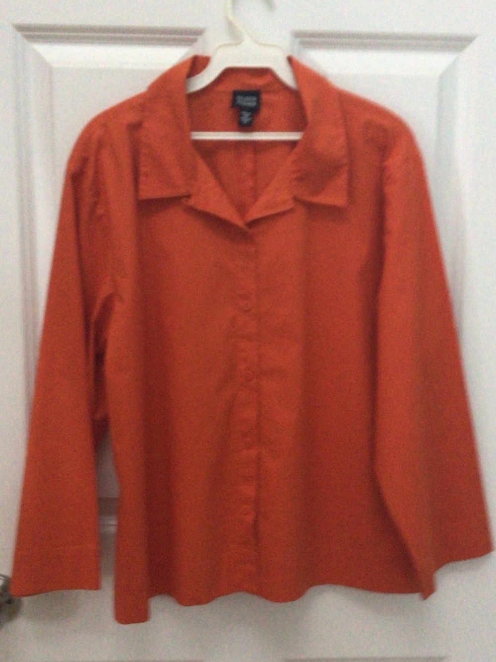 Eileen Fisher Orange Button-Down Shirt
